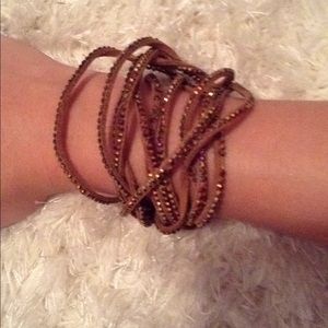 Brown wrap bracelet